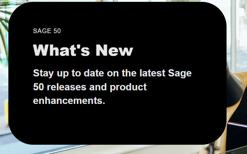Whats new in 26 in Sage u